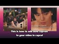 How to add auto captions to your video📹 | Editing tutorial in capcut 🎬| Explained in English