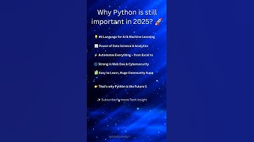 Python in AI, Data & Cybersecurity 2025 🌐 #shorts #youtubeshorts #python #pythonprogramming #python3