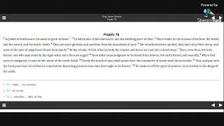 Psalm 76 KJV (audio with text)