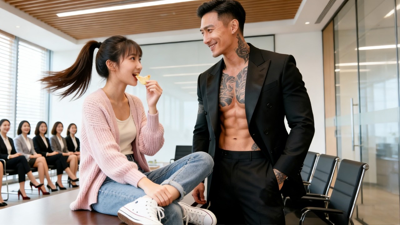 100 Top University Beauties Applied For Ceo Assistant, Yet He Fell Country Girl Eating Potato Chips