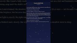 Luna the Little Firefly | Moonlight Tales Ep. 1 | Bedtime Story for Kids