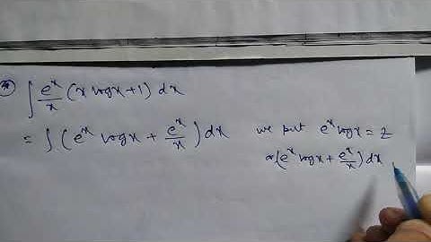 Int e^x(xlogx+1)/x dx