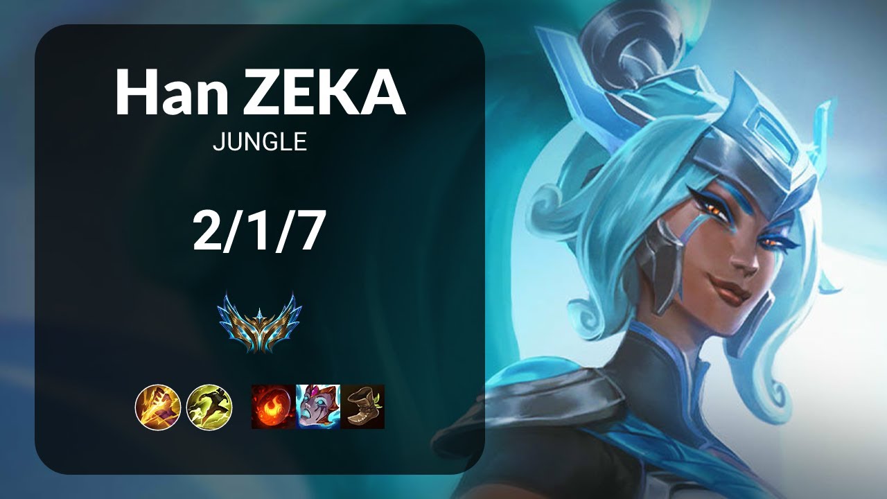 Han Zeka Nidalee vs Diana JUNGLE - KR CHALLENGER Patch 15.5