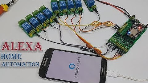 سمارت هوم اليكسا والتحكم الصوتي في 9 اوامر  home automation alexa by nodemcu