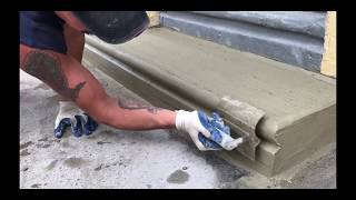 Beginners Learn to repair One concrete step in 5 min  4k video | Concrete and Cement Work