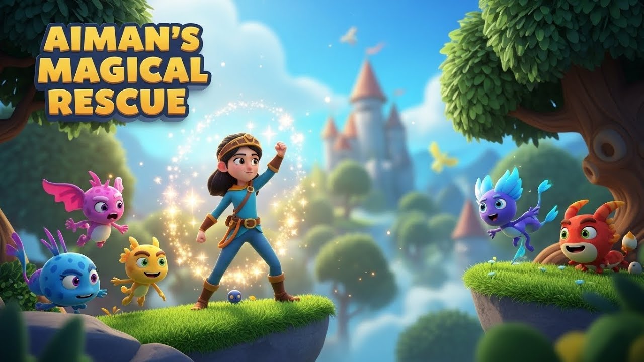 “Aiman’s Magical Rescue | 3D Cartoon Adventure Story”