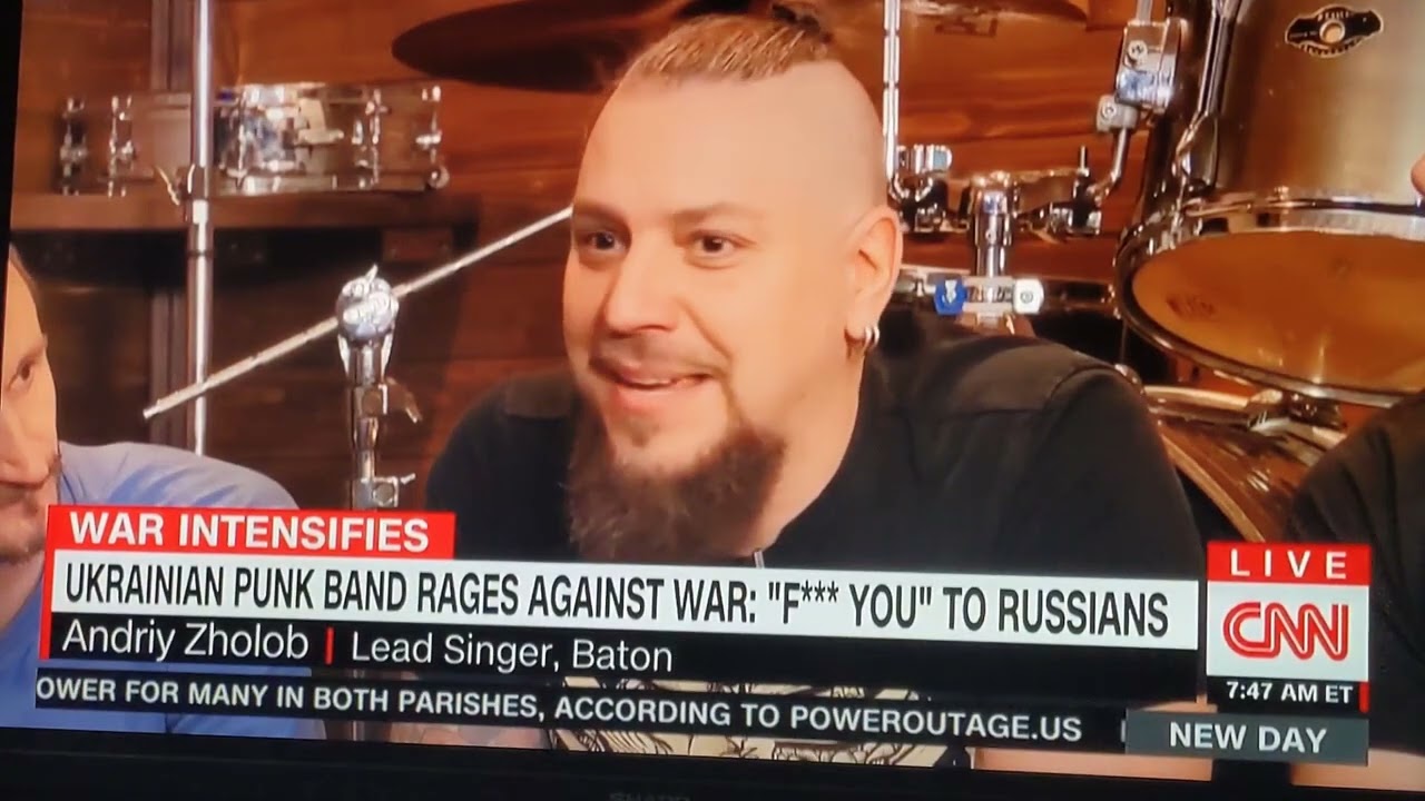 March 23 2022 Ukraine Punk Rock Band Baton covers famous song with lyrics to make this a war anthem