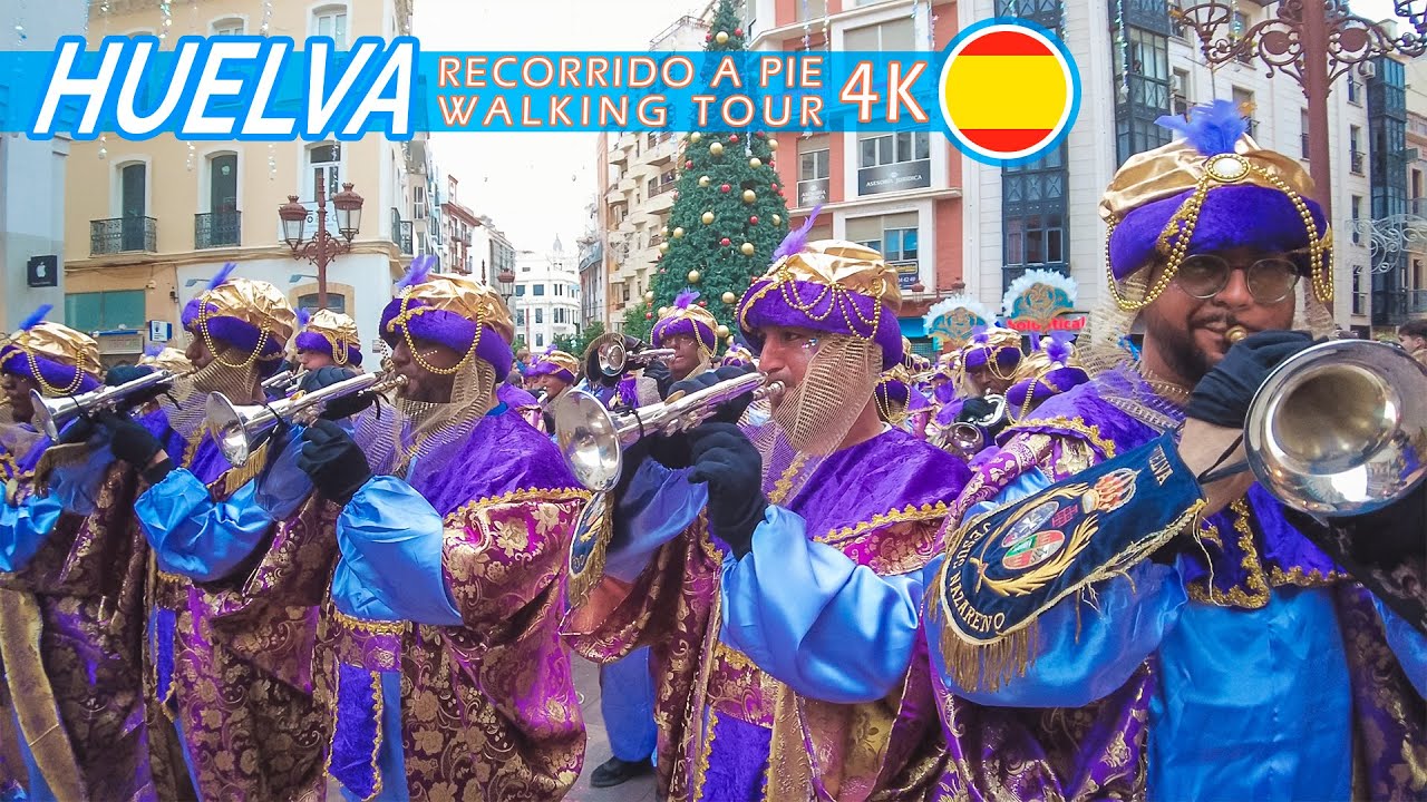 Магия и Иллюзия | Парад Трех Королей 2025 | УЭЛЬВА | Прогулка 4K с окружающим звуком #52