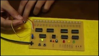USB-Powered Transistor-Transistor (TTL) Digital Logic Probe with 16-Bit Memory using Shift Registers