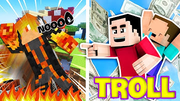 NOOB VÀ SHIN TROLL JACKVN BẰNG SÚNG TNT MẠNH NHẤT VŨ TRỤ MINECRAFT !!