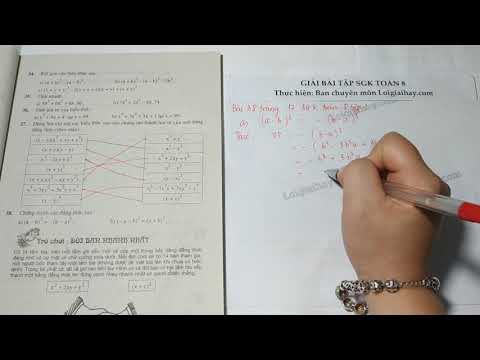 Video Giải bài 38 trang 17 SGK toán 8 tập 1 - youtube