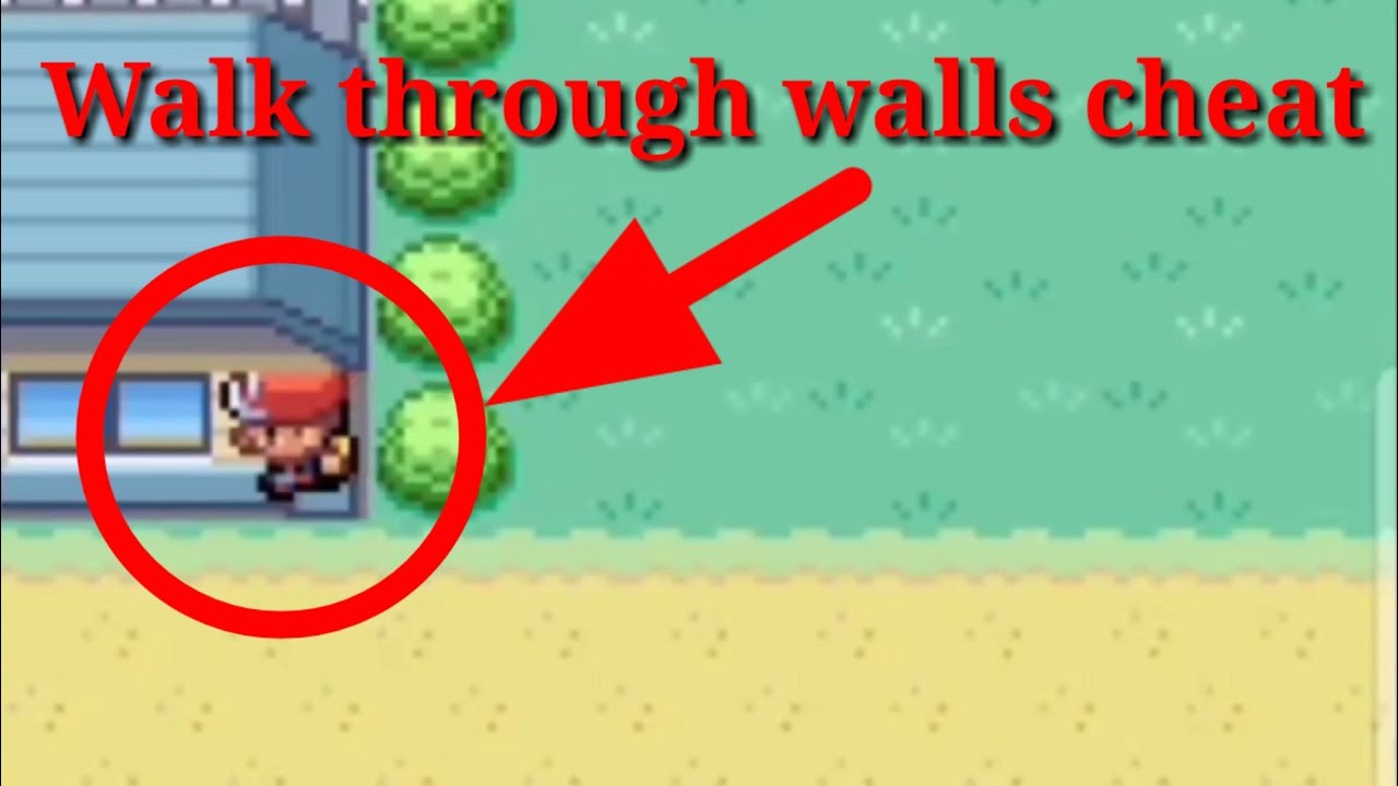 Pokémon Fire Red Walkthrough Walls Cheat