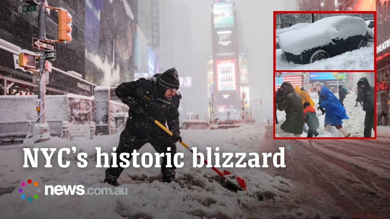 NYC shuts down amid history-making snow storm