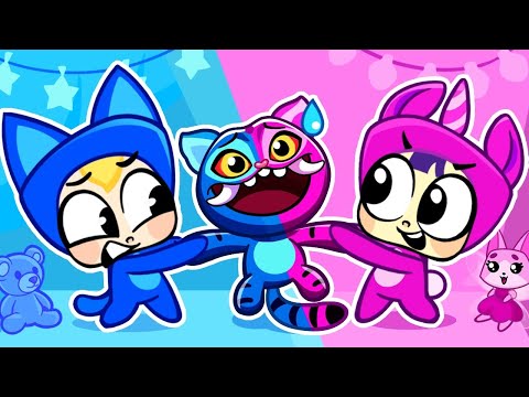 Pink or Blue Battle 🎀🌌 Secret Room Under the Bed | Who Stole My Toy?