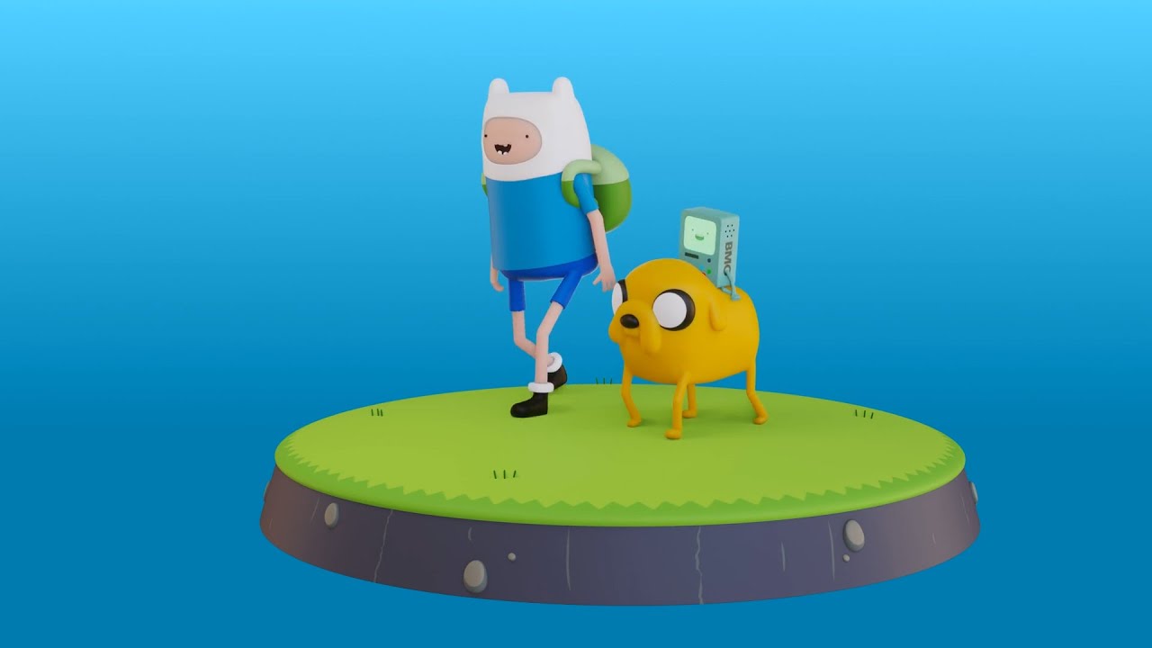 Adventure Time Fan Art | 3D Animation Rig Test