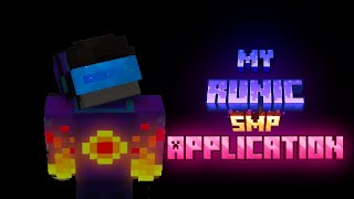 My Application for the RUNIC SMP
