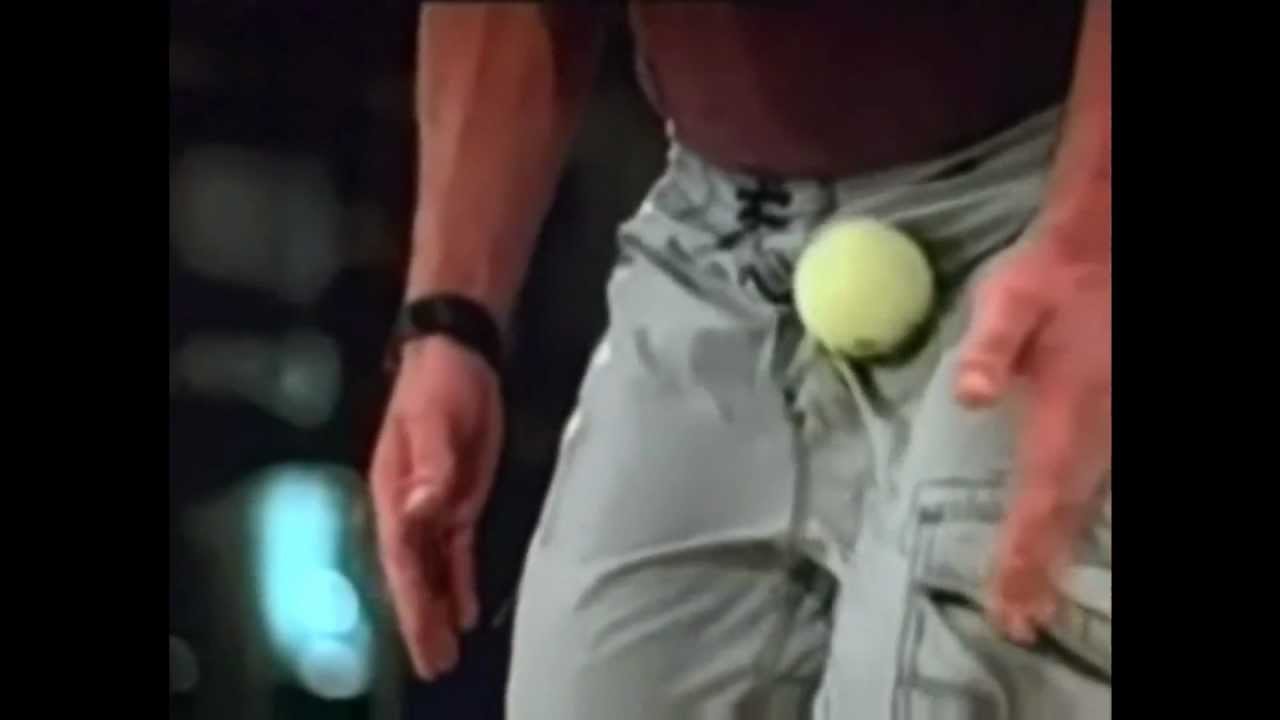 A Tennis Ball in the Nuts YouTube