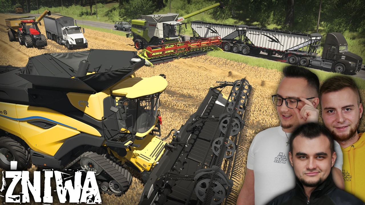 ŻNIWA PSZENICY *WSZYSTKIE ZESTAWY PEŁNE* 😱 TRANSPORT CIĘŻARÓWKAMI 😍 
