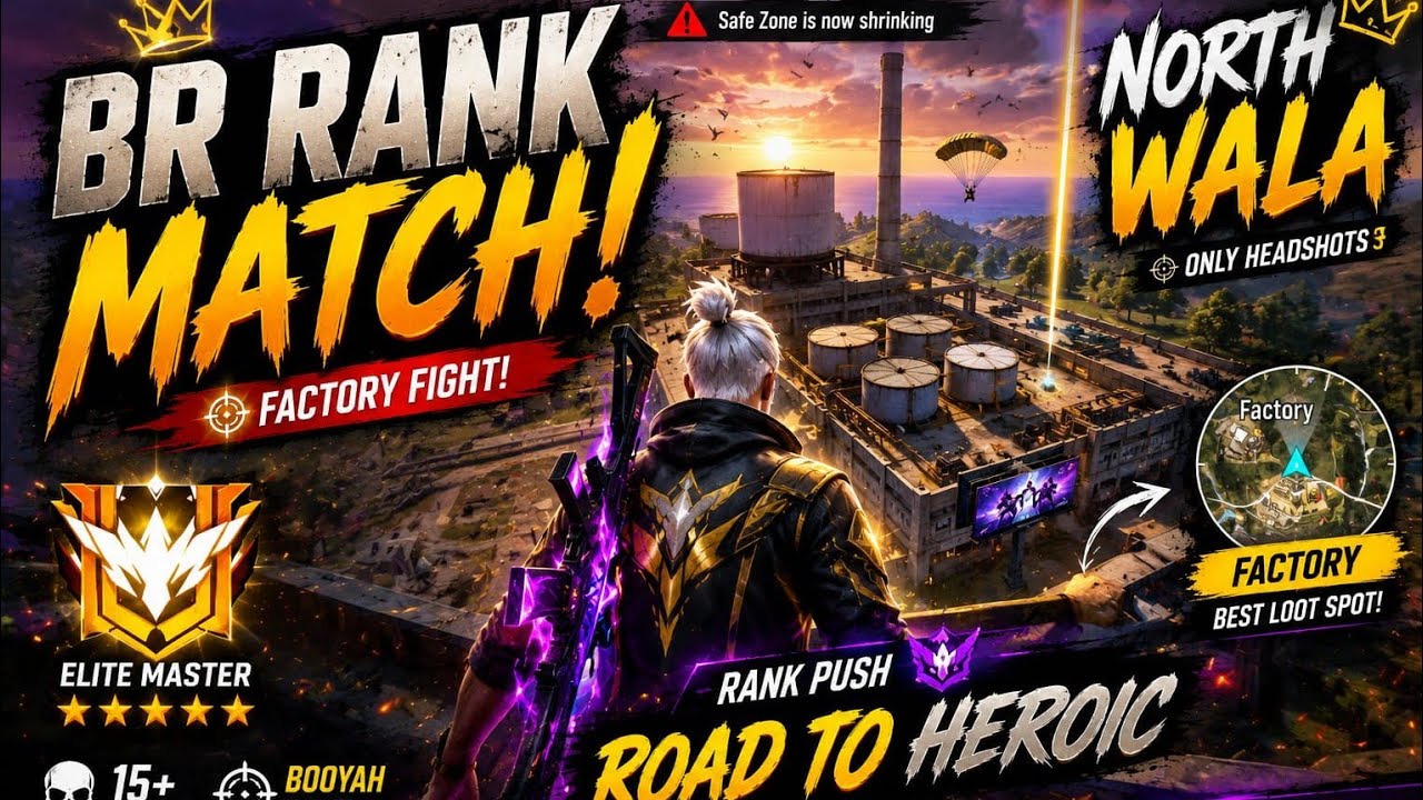 RANK PUSH | FREE FIRE | LIVE | NORTH WALA
