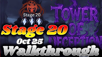 Tower of Deception 20 New Stage FULL Breakdown & Strategy!