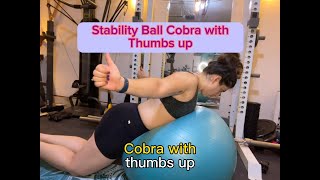 How to do a Stability Ball Cobra