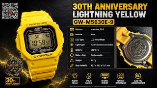 G-Shock GW-M5630E-9 Lightning Yellow | 30thAnniversary Battery