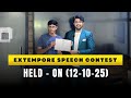 How to Speak Fluent English Confidently Training | WabsTalk Extempore Contest 2025