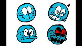 Redrawing FNF vs Doraemon Icons