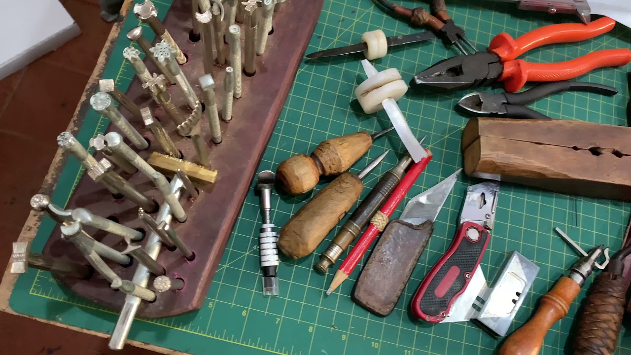 Ferramentas para trabalhar com COURO, comece com pouco