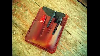 EDC leather organizer (how to make it)