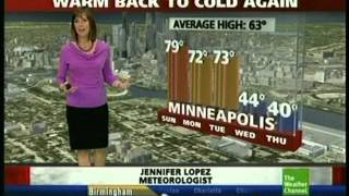 Jennifer Lopez back on The Weather Channel 13
