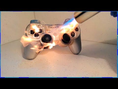 Burning a PS3 Controller (Gas Torch VS Ps3 Controller)