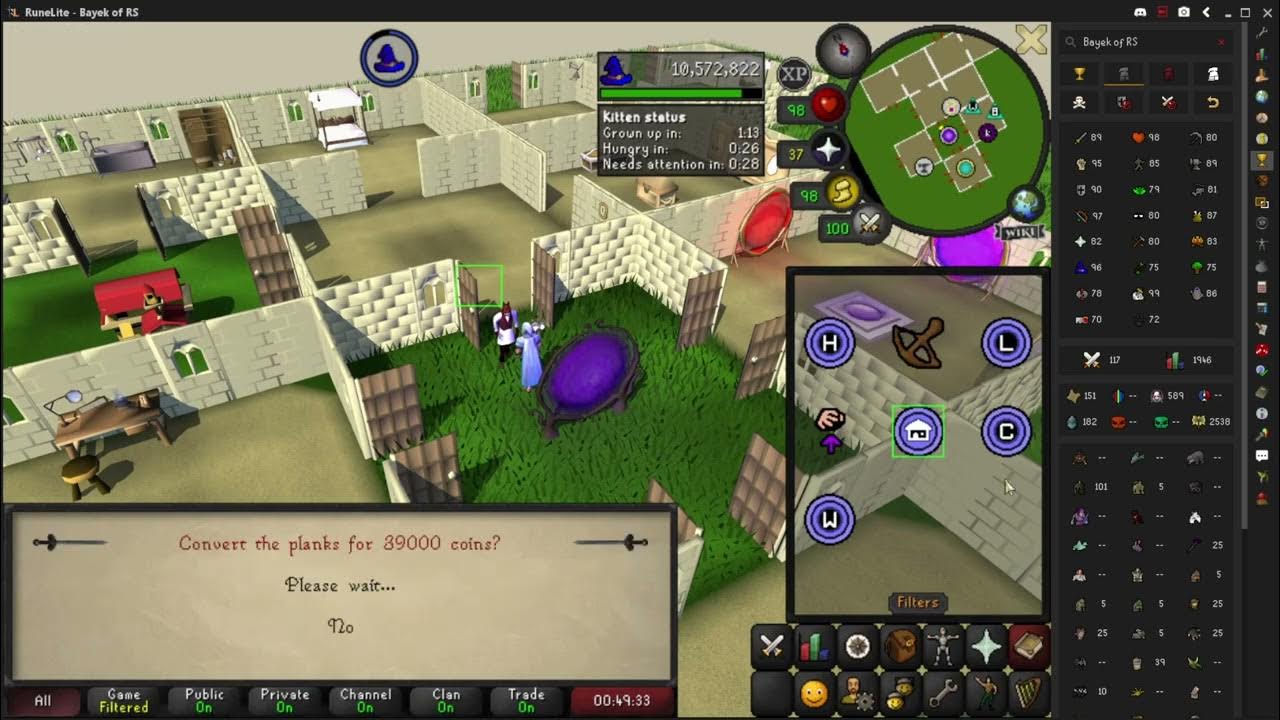 [OSRS] Making 7200 planks an hour (butler to sawmill) YouTube