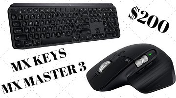 LOGITECH MX KEYS KEYBOARD & MX MASTER 3 MOUSE REVIEW.