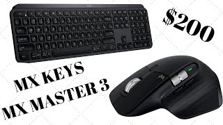 LOGITECH MX KEYS KEYBOARD & MX MASTER 3 MOUSE REVIEW.