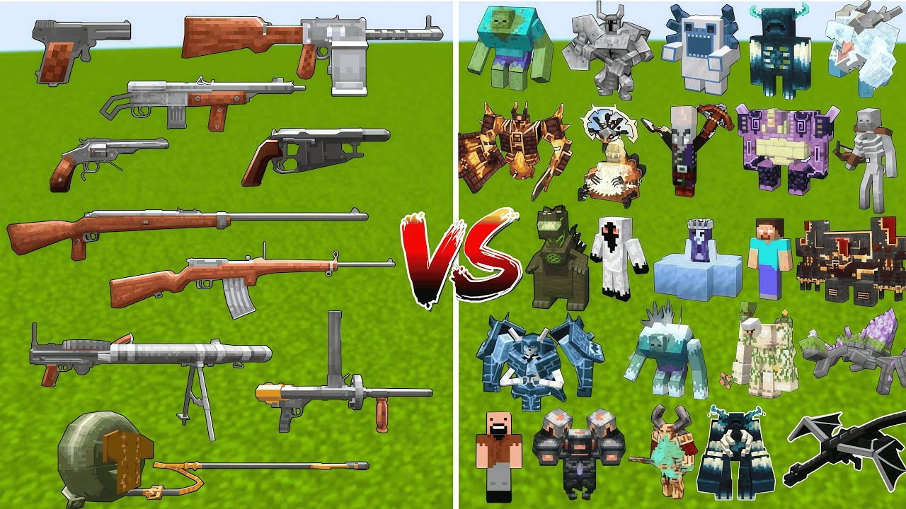 What TaCZ Apocalypse Gun Can Defeat Minecraft Bosses in a Row? - YouTube