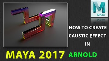 How to Create Caustics Effect in Maya 2017 using ARNOLD