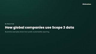 What Is Scope 3 Data? Spend, Activity & Supplier Data Explained