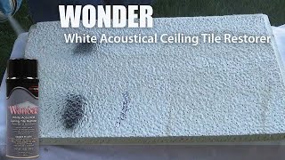 Celebrity Fix Ceiling Tile Stains with WONDER Ceiling Tile Restorer Net Worth