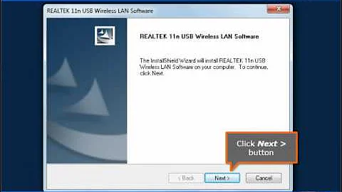 Procedure on how to Install USB Wireless Adapter in Windows 7