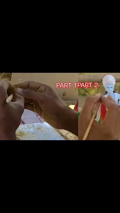 how to Shri Ram Murti making part 1 🆚 part 2 #Shri Ram idol making and colour video#murti #ram