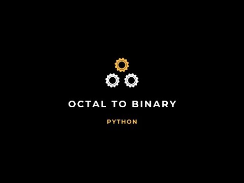 Python Octal to Binary