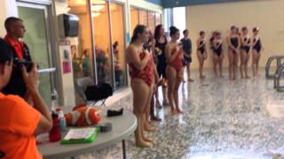 Woburn Memorial High School Swim Team Senior Meet