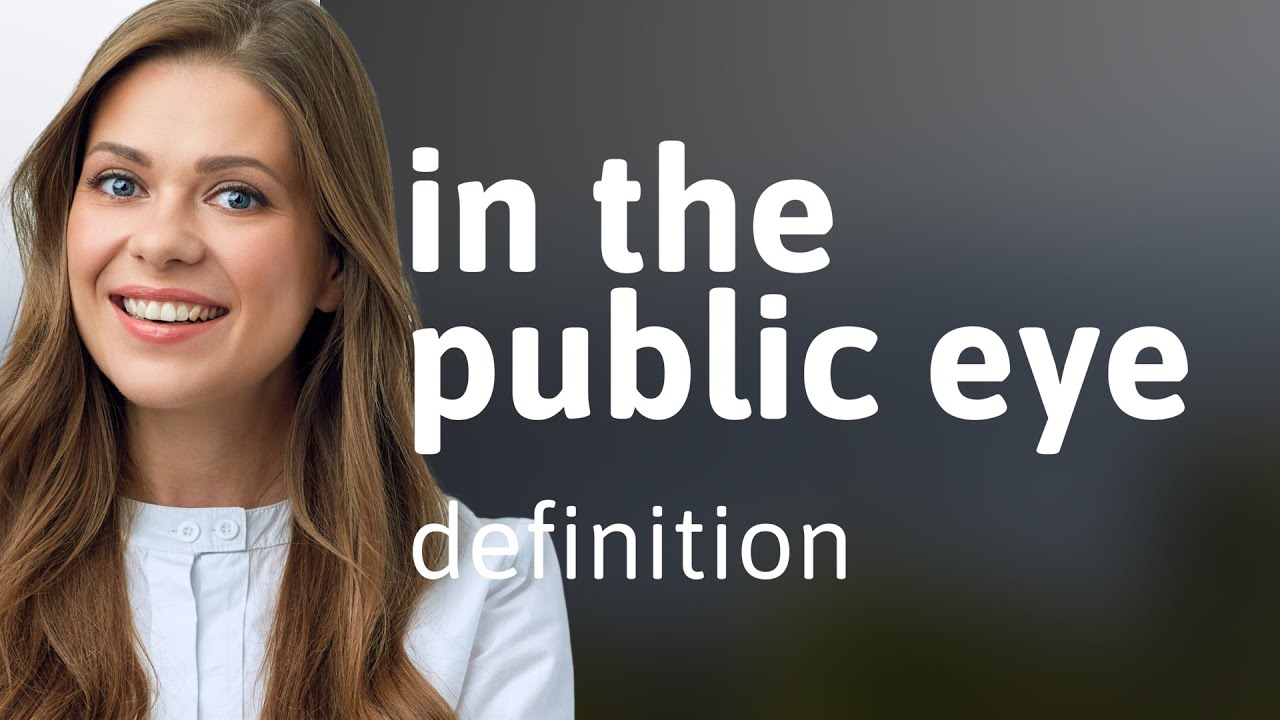In the public eye IN THE PUBLIC EYE definition YouTube