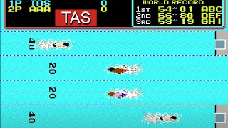 [TAS] Hyper Sports arcade (351 390 in 1 round)