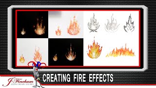 How to Create Fire in Acrylics, Graphite, and Colored Pencils - The Art of Joseph Finchum