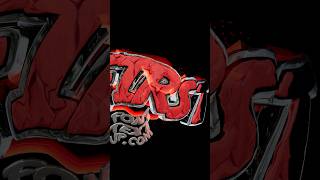 3D Font Molten Graffiti Text: FIRS in 3D — Lava + Chrome Effect #3dtext #design #fontstyle #logo #3d