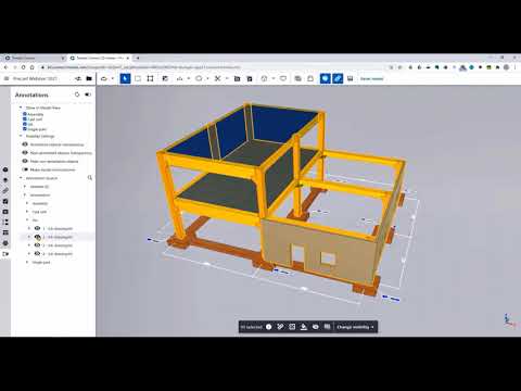 ]Tekla Structures 2021] Drawing Annotations in Trimble Connect 3D Web Viewer