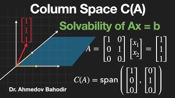 Column Spaces. Solvability of System of Linear Equations.