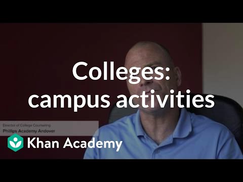 Comparing colleges based on campus activities